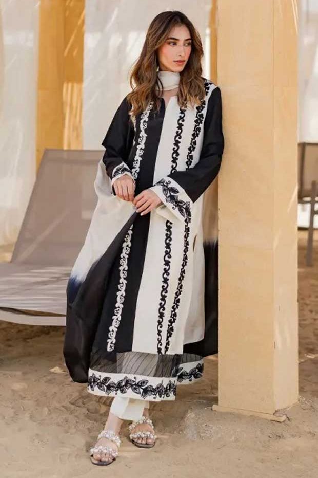 Vintage Airjet Lawn 9070 with Tie & Dye Bamber Dupatta | Summer Collection 2026 Code: SS-VT-BCD-9030