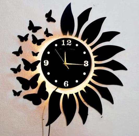 Analog Wall Clock With Light - Standard (Rs. 1,100)